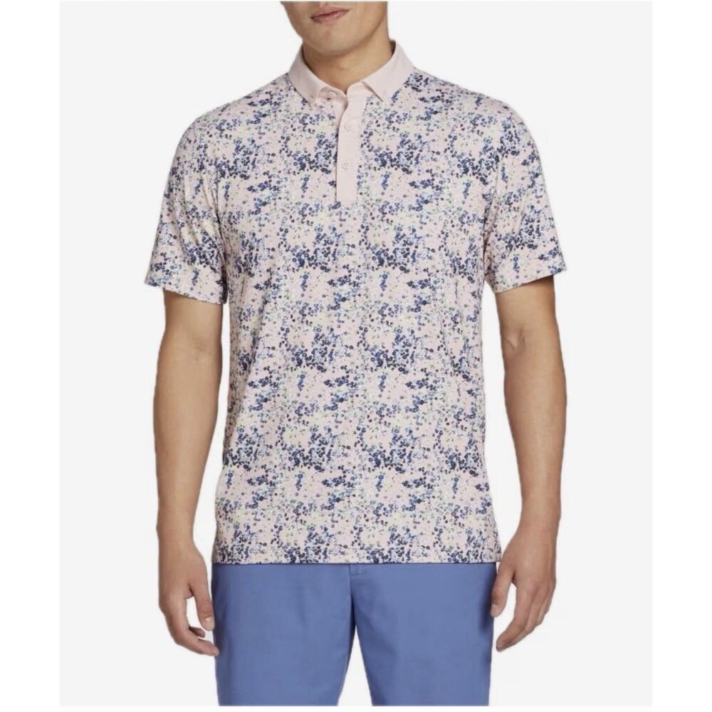 NWT Walter Hagen Golf Polo Garden Party Print Large Performance
